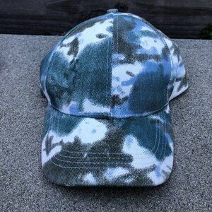 RAMPAGE Tie Dye Baseball Hat Women's One Size Adjustable Cap Green​​​​​